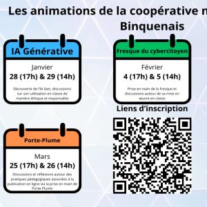 Calendrier animations CPN 35 janvier février mars
